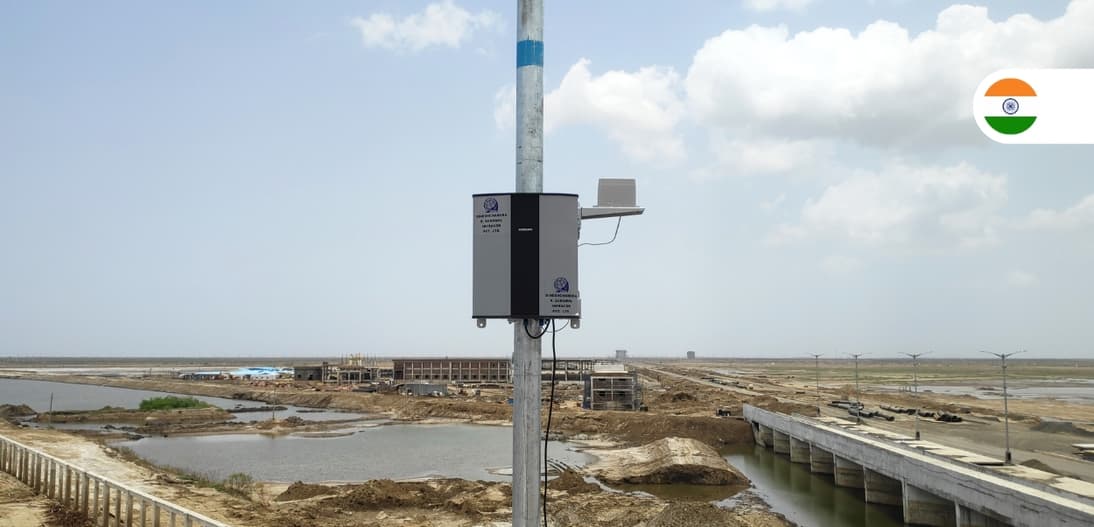 Monitoring the weather on a real-time basis in Dholera Smart City