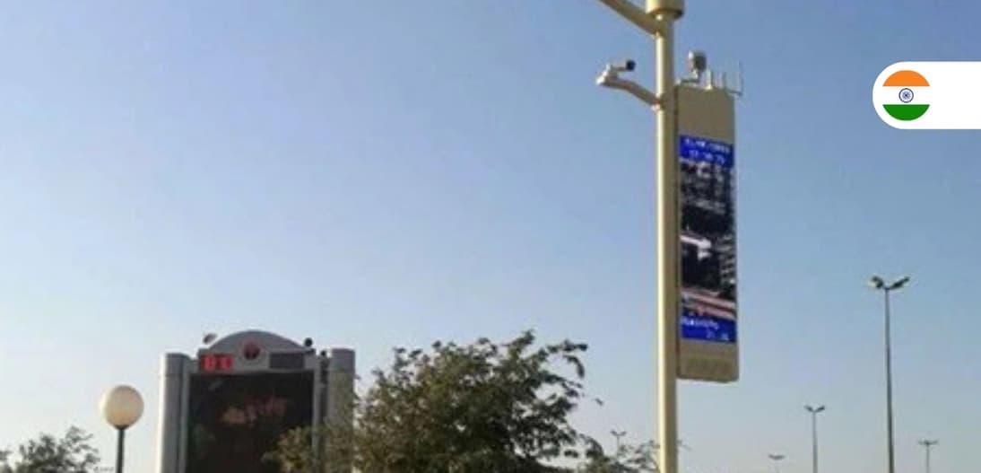 Multi-city air quality monitoring by Flexsol-BSNL