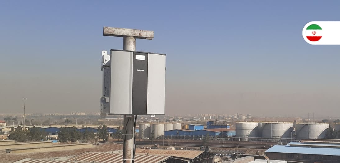 Monitoring hazardous gas levels at an Oil refinery in Tehran